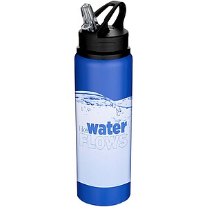 Fitz 800 ml RCS recycled single wall stainless steel water bottle, royal blue