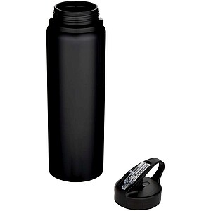 Fitz 800 ml RCS recycled single wall stainless steel water bottle, solid black