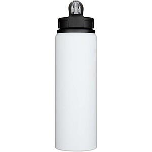 Fitz 800 ml RCS recycled single wall stainless steel water bottle, white