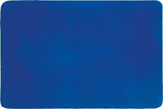 Fleece picnic and sofa blanket, blue