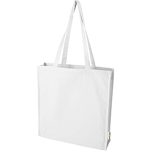 Florida 270 g/m2 GRS recycled gusset tote bag 14L, white