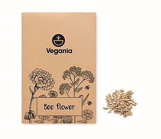 Flowers mix seeds in envelope