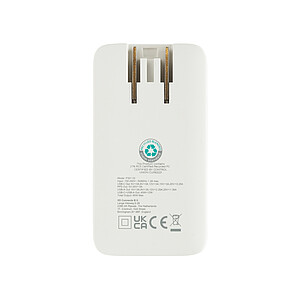 Fluxo RCS 65W flat GAN charger with universal connectors