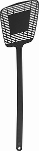 Fly swatter made of plastic