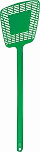 Fly swatter made of plastic