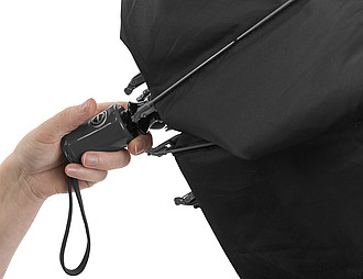 Foldable and reversible automatic umbrella