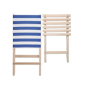 Foldable beach wooden chair