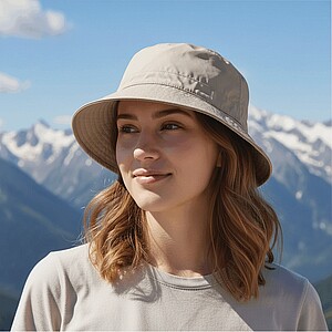 Foldable bucket hat, beige