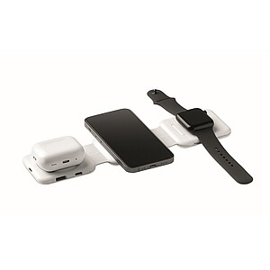 Foldable charging station, white