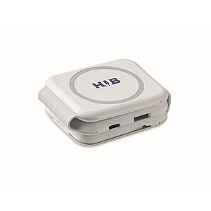 Foldable charging station, white