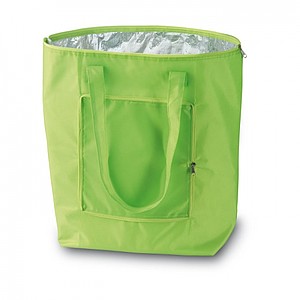 Foldable cooler shopping bag, lime