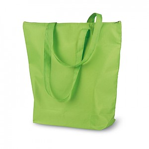 Foldable cooler shopping bag, lime