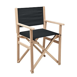 Foldable directors beach/camping wooden chair