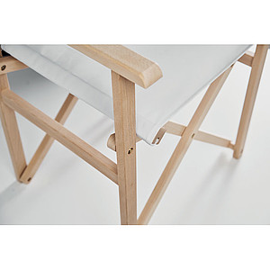 Foldable directors beach/camping wooden chair