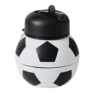 Foldable drinking bottle 550 ml, black|white