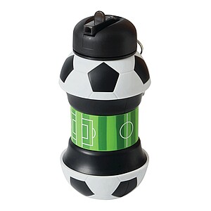 Foldable drinking bottle 550 ml, black|white
