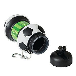 Foldable drinking bottle 550 ml, black|white