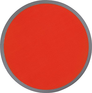 Foldable frisbee with a polyester case, red