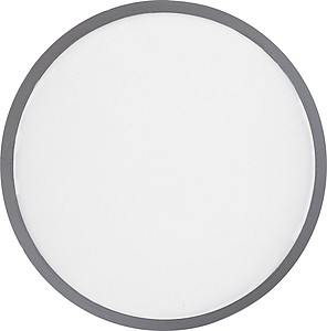 Foldable frisbee with a polyester case, white