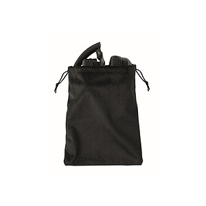 Foldable headphones in pouch