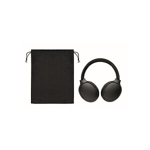 Foldable headphones in pouch