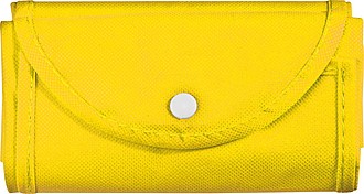 Foldable non-woven shopping bag, yellow