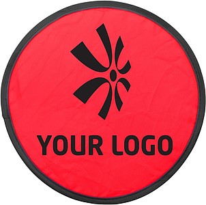 Foldable nylon frisbeeRed