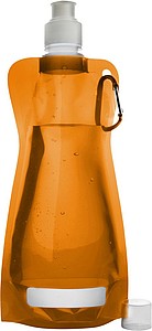 Foldable plastic water bottle Orange