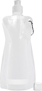 Foldable plastic water bottle White