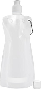 Foldable plastic water bottle White