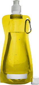 Foldable plastic water bottle Yellow