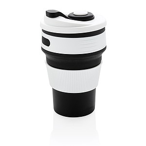 Foldable silicone cup,black
