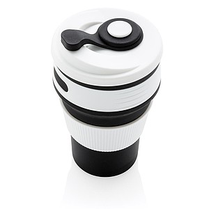 Foldable silicone cup,black