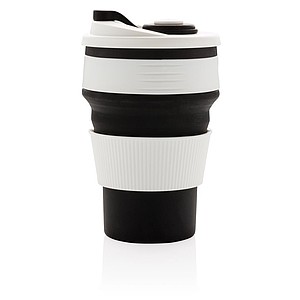 Foldable silicone cup,black