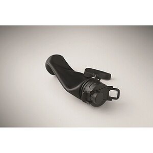 Foldable silicone sports bottle, black