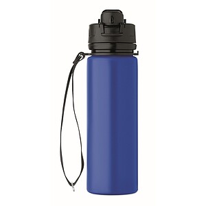 Foldable silicone sports bottle, royal blue
