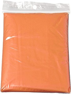 Foldable translucent poncho Orange