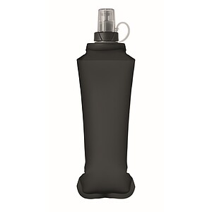 Foldable water bottle 500ml, black