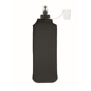 Foldable water bottle 500ml, black