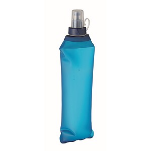 Foldable water bottle 500ml, royal blue