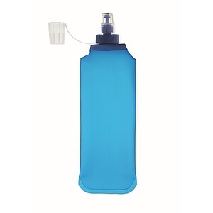 Foldable water bottle 500ml, royal blue