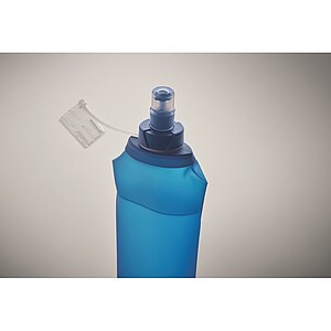 Foldable water bottle 500ml, royal blue