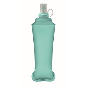 Foldable water bottle 500ml, turquoise