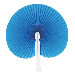 Folding fan, blue