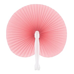 Folding fan, light pink