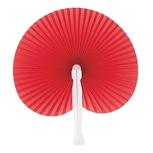 Folding fan, red