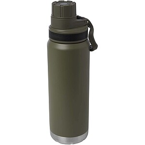 Fortis 700 ml RCS recycled stainless steel copper vacuum insulated water bottle (carbonated safe), forest green