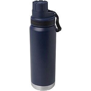 Fortis 700 ml RCS recycled stainless steel copper vacuum insulated water bottle (carbonated safe), navy