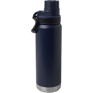 Fortis 700 ml RCS recycled stainless steel copper vacuum insulated water bottle (carbonated safe), navy