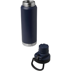 Fortis 700 ml RCS recycled stainless steel copper vacuum insulated water bottle (carbonated safe), navy